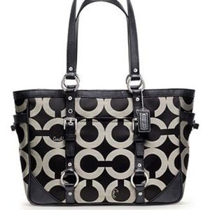 Coach Op Art Sateen Gallery Tote